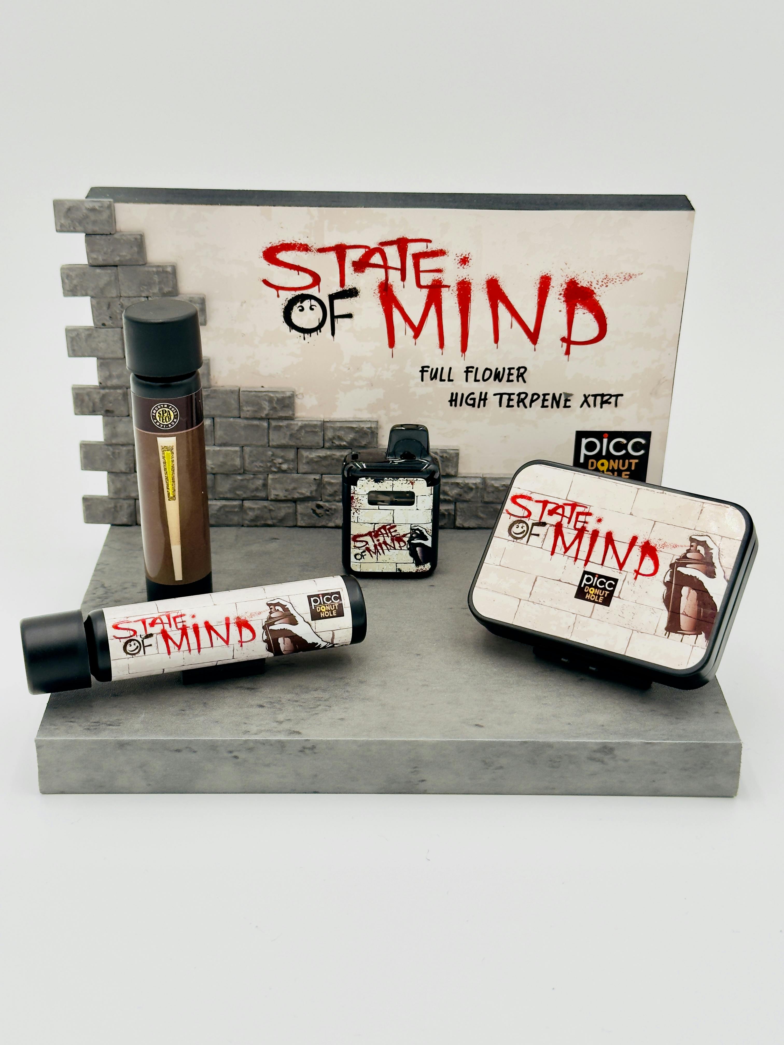 PICC | State of Mind  | Pink Lemonade x Cherry Pie | .5g 5pk Infused Pre-Rolls