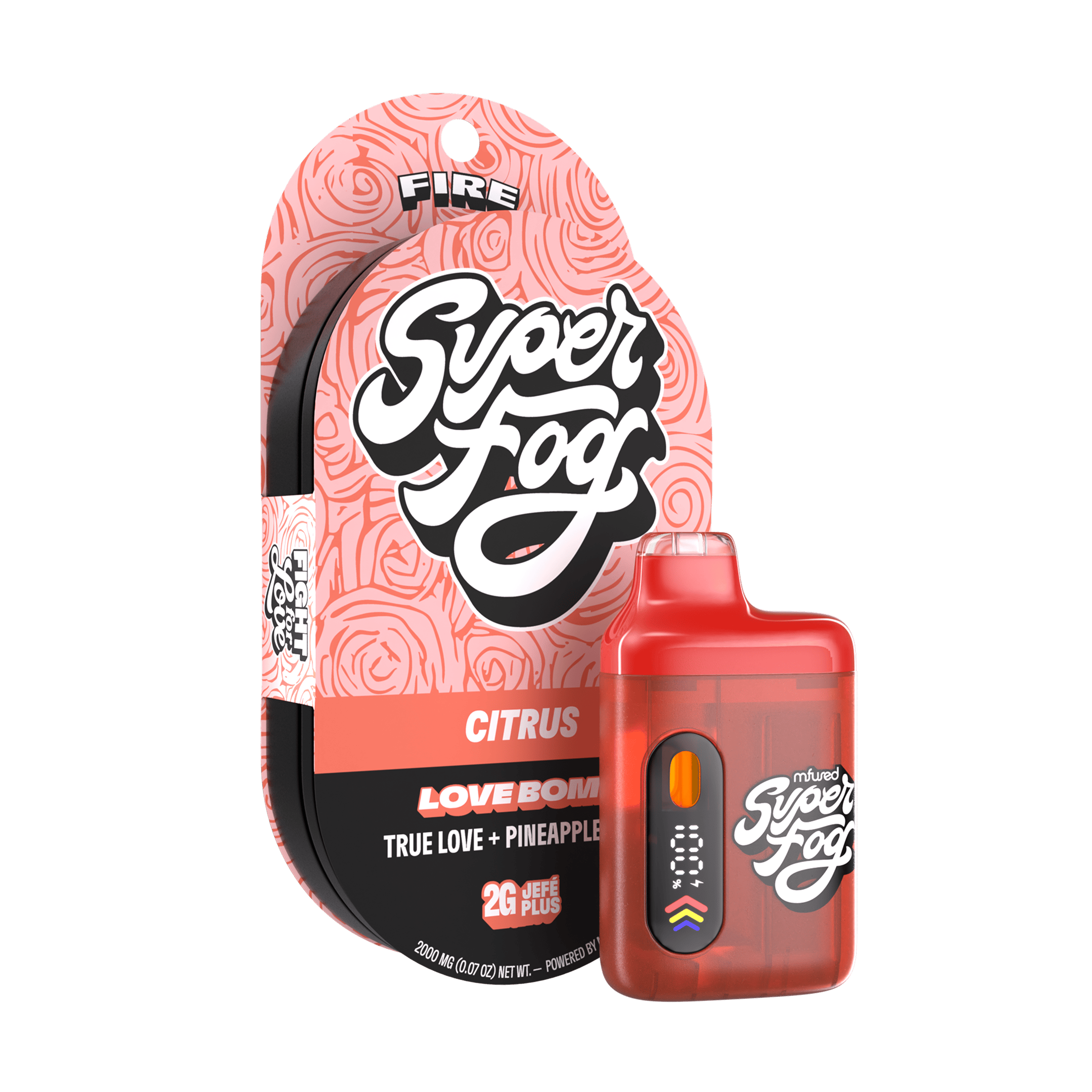 Product Disposable Super Fog Fire Jefe Plus | Love Bomb (H) Mfused