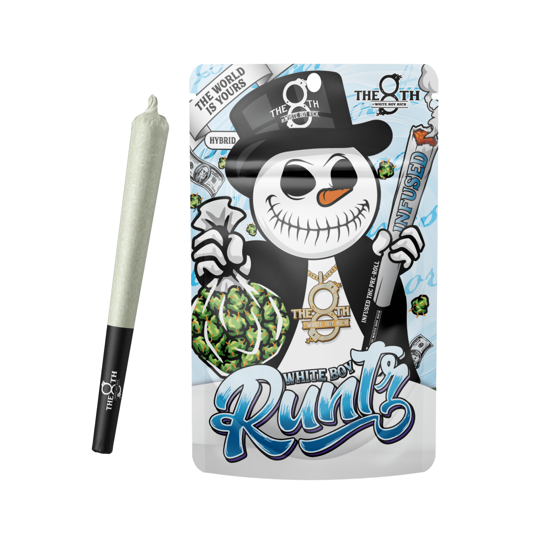 The 8th By White Boy Rick White Boy Runtz Infused Preroll Rec