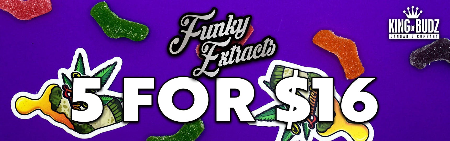 Funky Extracts 200mg Rosin Gummies - 5/$16