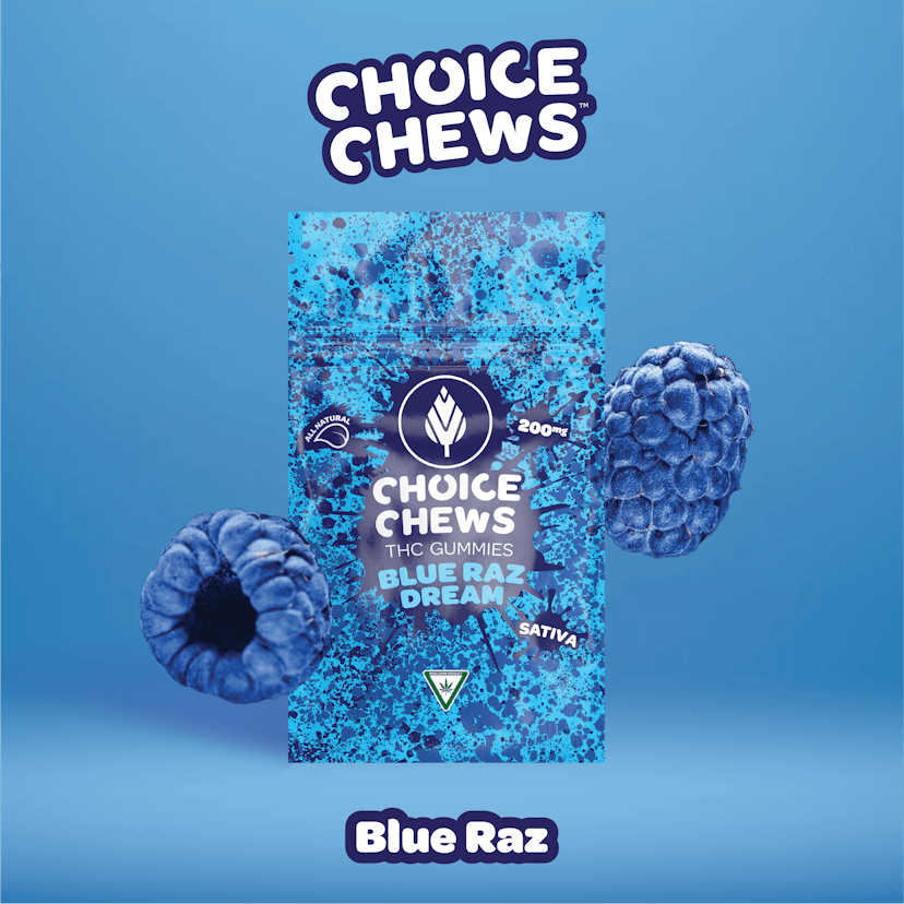 Choice - Blue Raz Dream 200mg Gummies