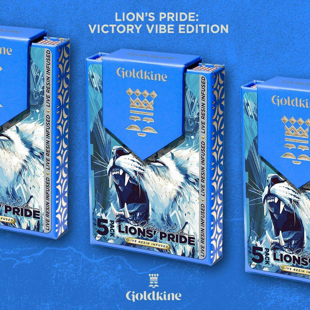 Goldkine Goldkine | 0.6g x 5 Infused Prerolls | Lions' Pride