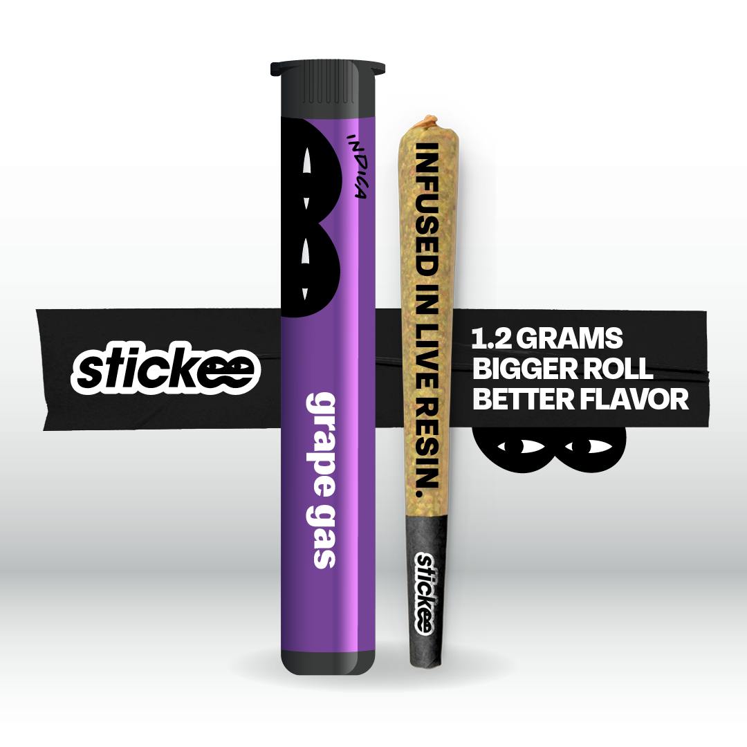 Stickee - Grape Gas Live Resin Infused PR