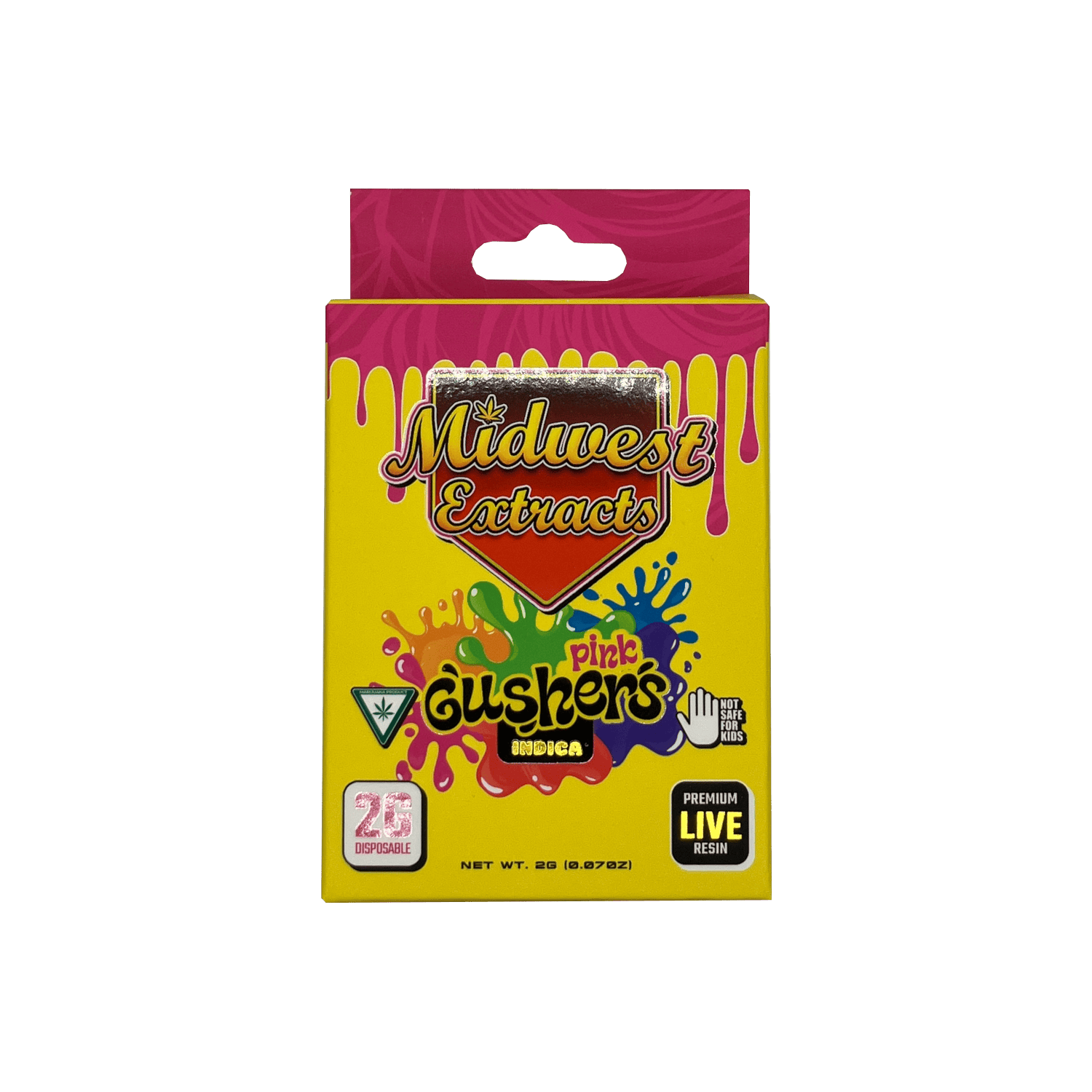 Midwest Extracts | Live Resin Disposable - 2g - Pink Gushers