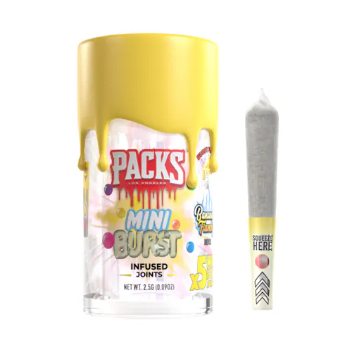 BANANA FLAMBE  | Packs Mini Bursts – 5 Pack Infused Mini Joints | 2.5G-1