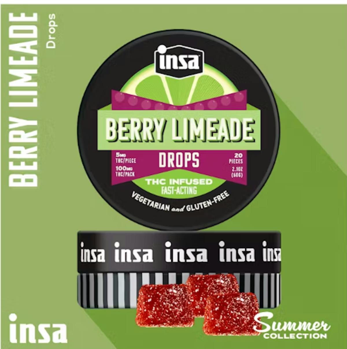 Image of Berry Limeade – 100mg Gummies