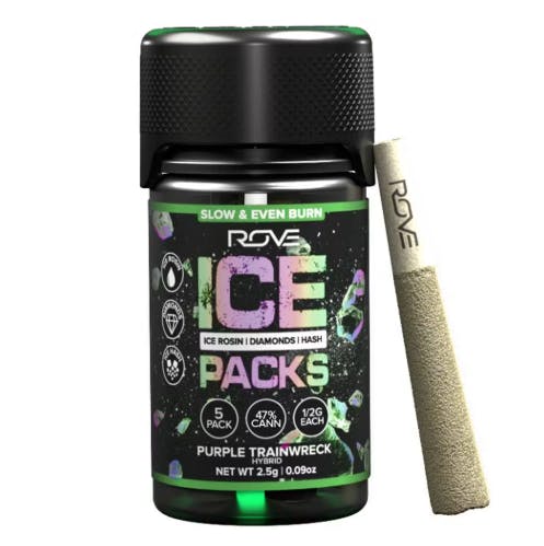 Rove Ice Packs | Purple Trainwreck | Triple Infused Preroll - /5pk