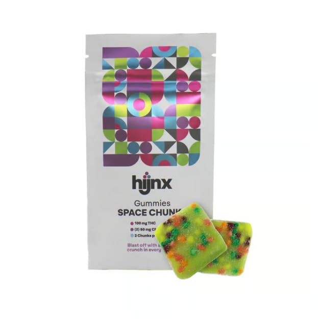 HIJNX Hijnx RSO Gummies OG Zuul Space Chunk (H) 2pk 100mg - Star