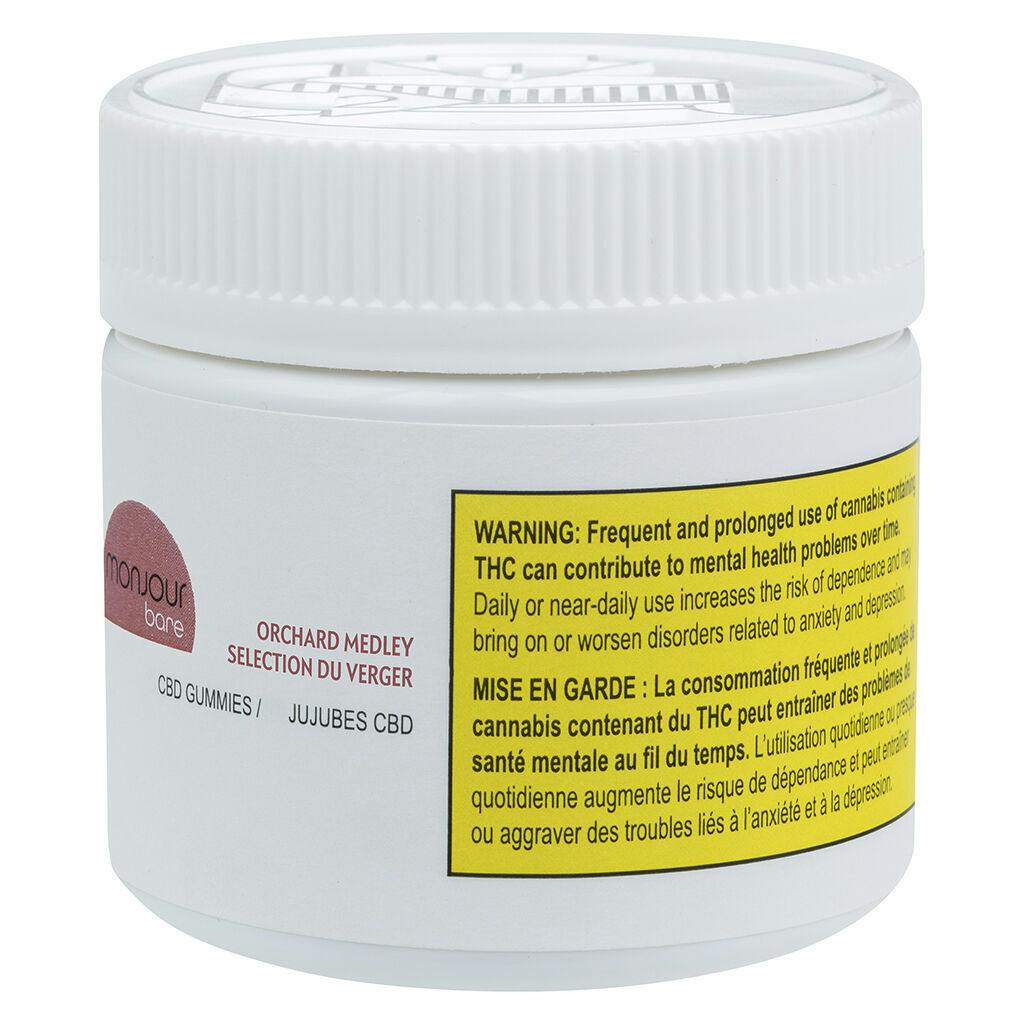 Monjour - orchard medley sugar free cbd gummies - 30 pack