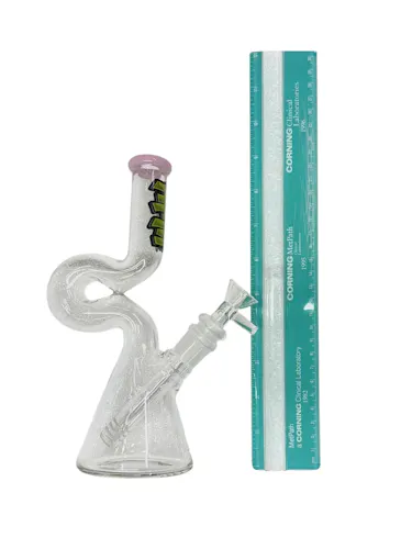 AFM Glass – 9′ Mini Hunchback Bong – Green-1