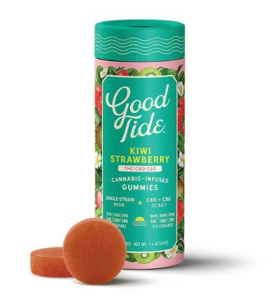 Product Gummies | Kiwi Strawberry (H) 1:1:1 | 10mg THC: 10mg CBD: 10mg CBG | Good Tide
