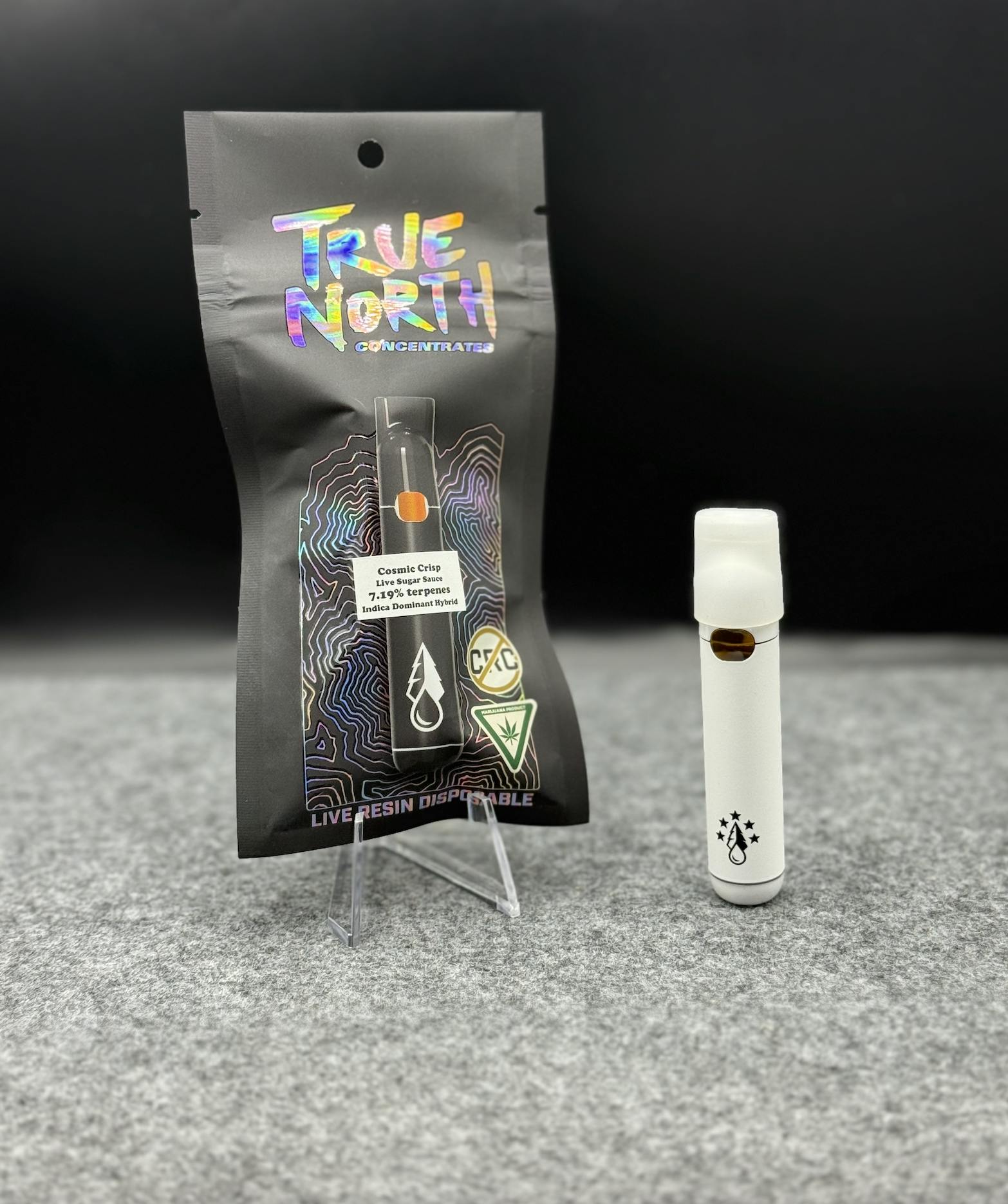 Product: True North | Cosmic Crisp | Live Sugar Sauce Disposable | 1g | Indica