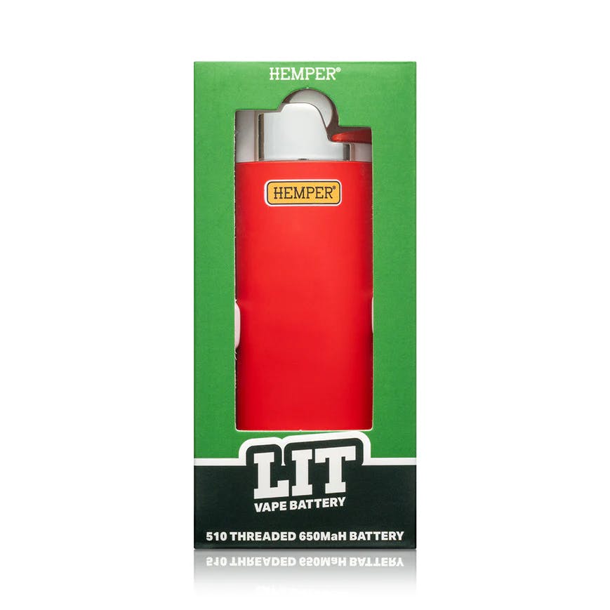 Accessories | Hemper | Lit Vape Battery | Red