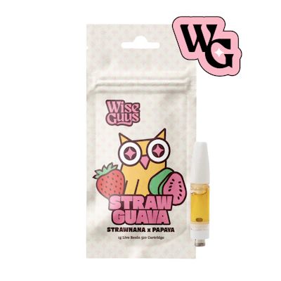 Wise Guys - 1g Live Resin Cart - Straw Guava - CARTRIDGES by Wise Guys at King of Budz