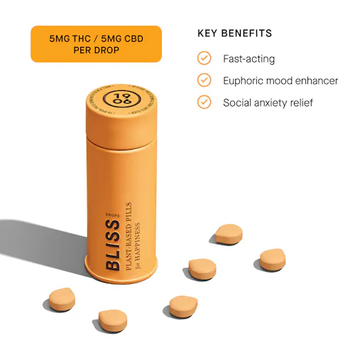 1906 | Bliss Tablets | 1 THC : 1 CBD | 20pk/100mg-1