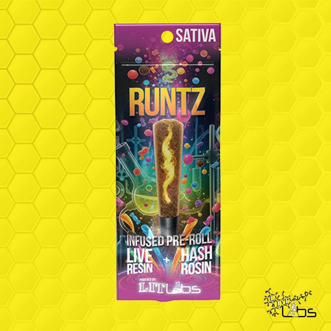 Lit Labs - 1.5g Resin + Rosn Infused Preroll - Runtz