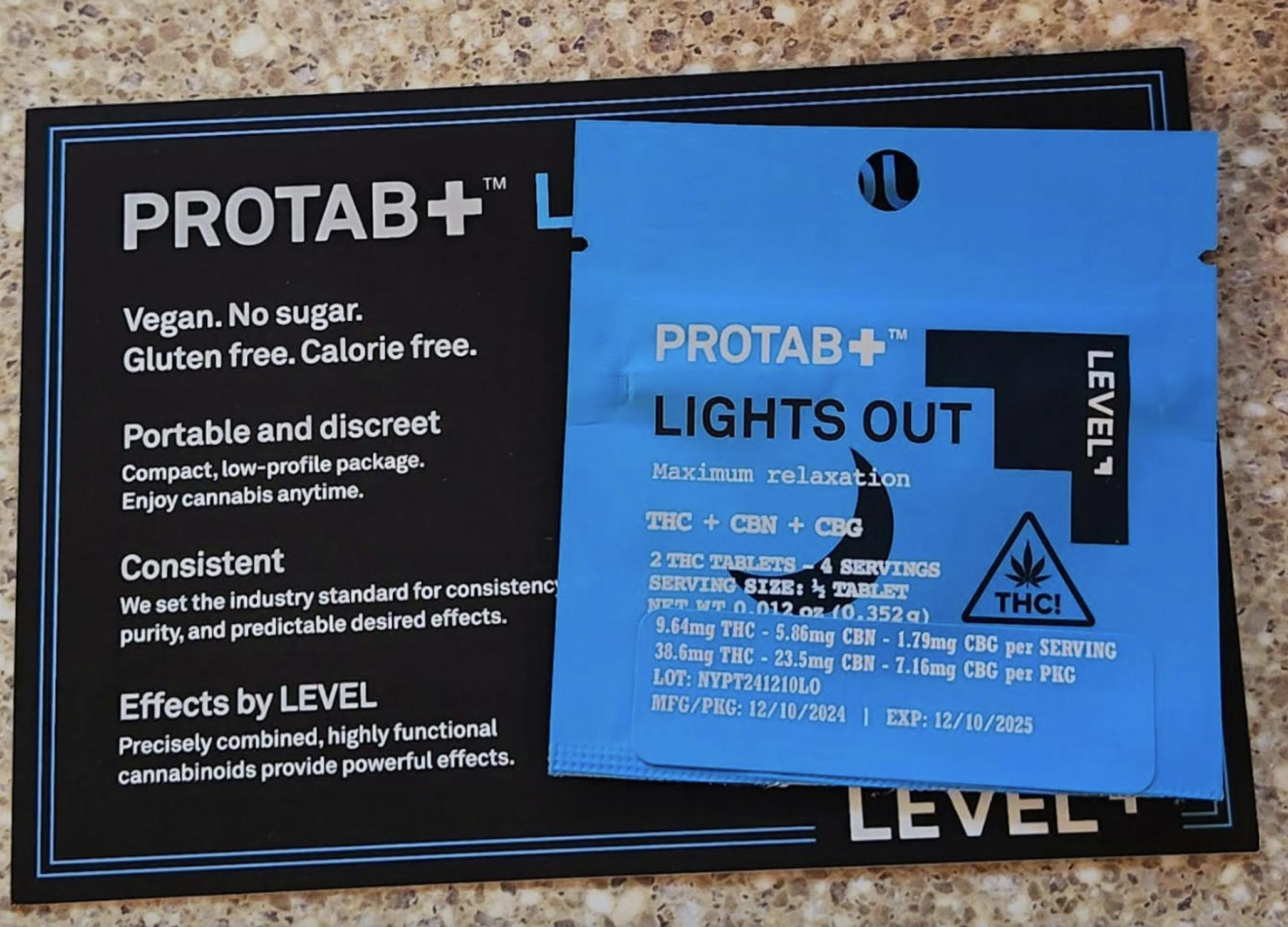 LEVEL-PROTAB THC Tablets 2pk (20mg)- LIGHTSOUT