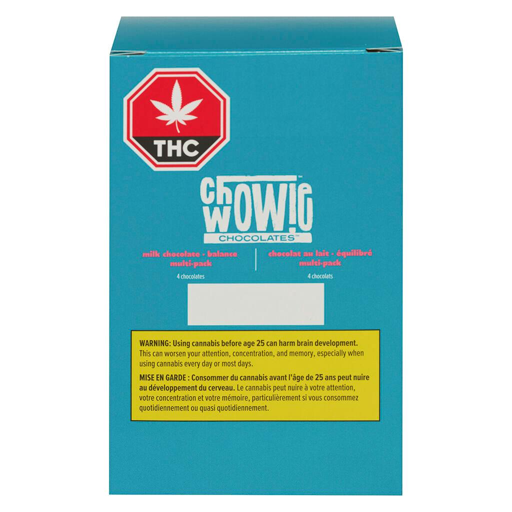 Chowie Wowie - Milk Chocolate Balance Multi–Pack - 4x1 Pack