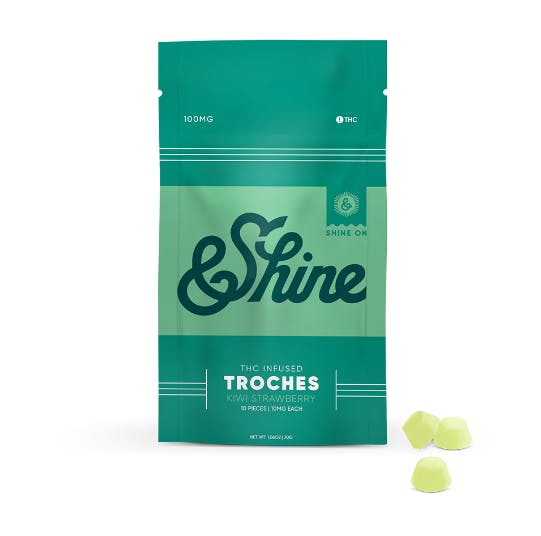 & Shine Kiwi Strawberry Troche 10mg 10pk