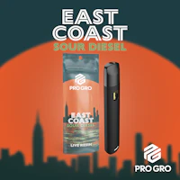 East Coast Sour Diesel 1g Live Resin Disposable - product image at King of Budz