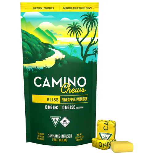 Kiva Confections Camino Pineapple Paradise Bliss Fruit Chews 200mg