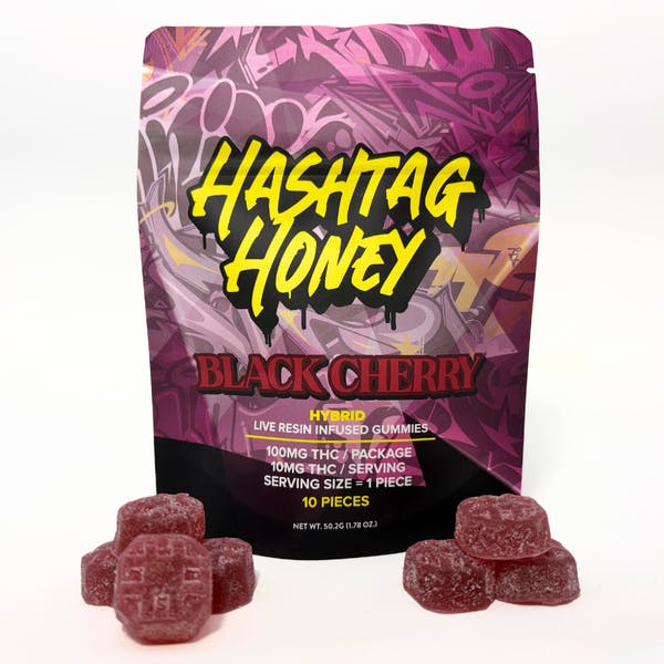 Hashtag Honey - Black Cherry Gummies - 100mg at Silk Road NYC, Jamaica Queens