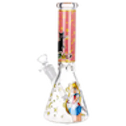 Japanese Moon Girl Beaker Pipe | 10′-active