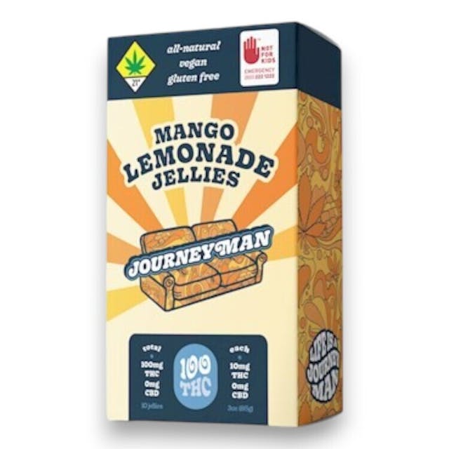 J-100MLJ - Journeyman Mango Lemonade Jellies (100mg THC)