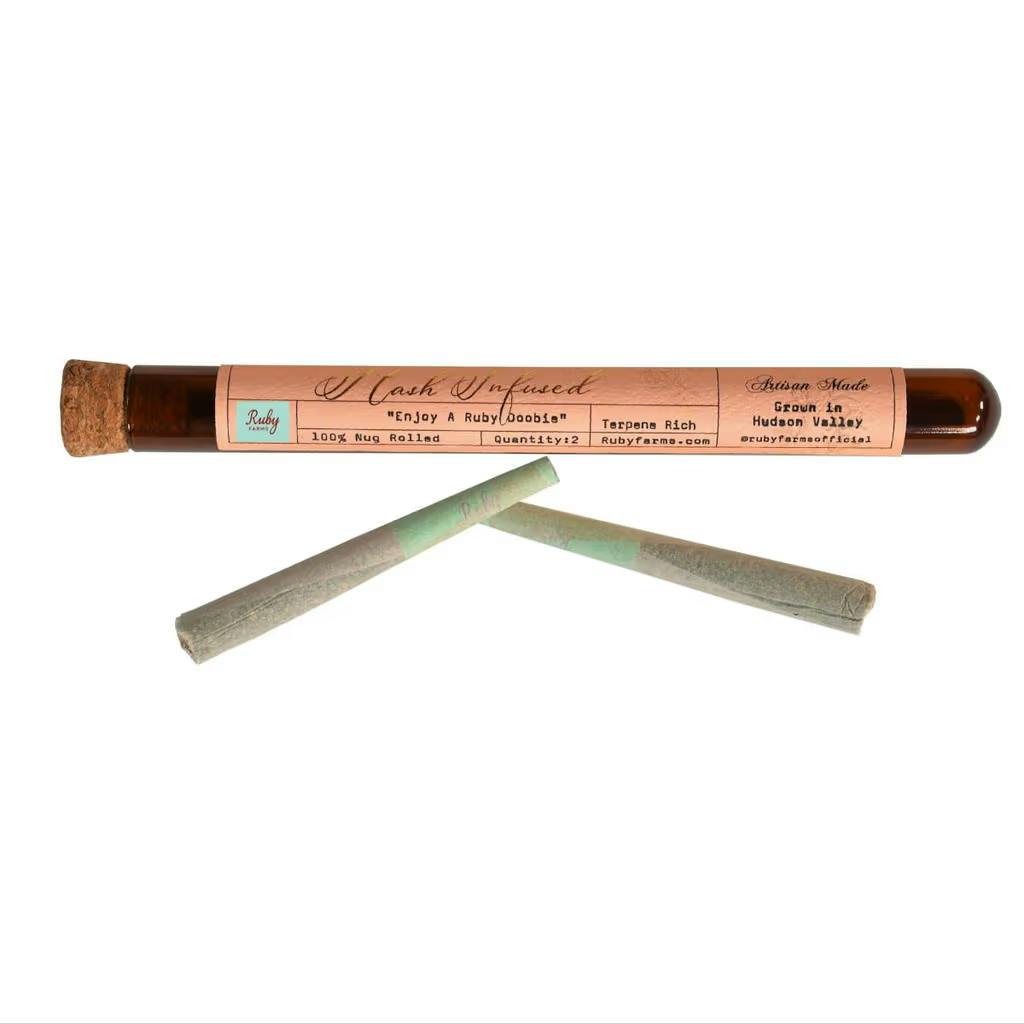Pre-Roll | Ruby Farms | Biscotti Jealousy | Hash Infused Doobies | 2ct | 1g