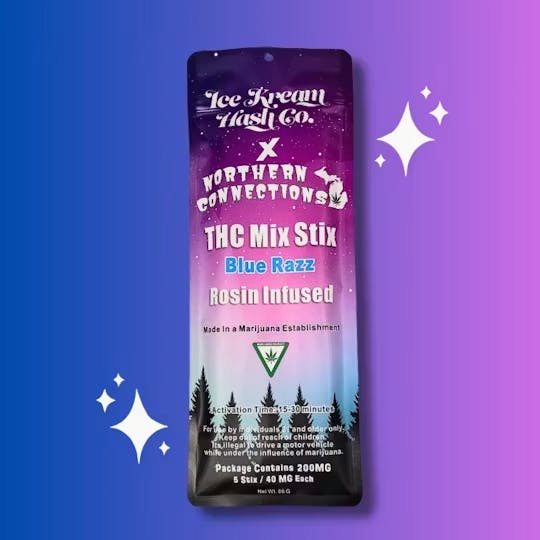 Product: Northern Connections | Rosin Infused Mix Stix - 200mg - Blue Razz