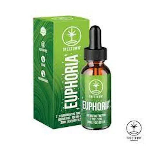 Product: Treetown | 2:1 THC:CBD Euphoria Tincture | 200mg:100mg