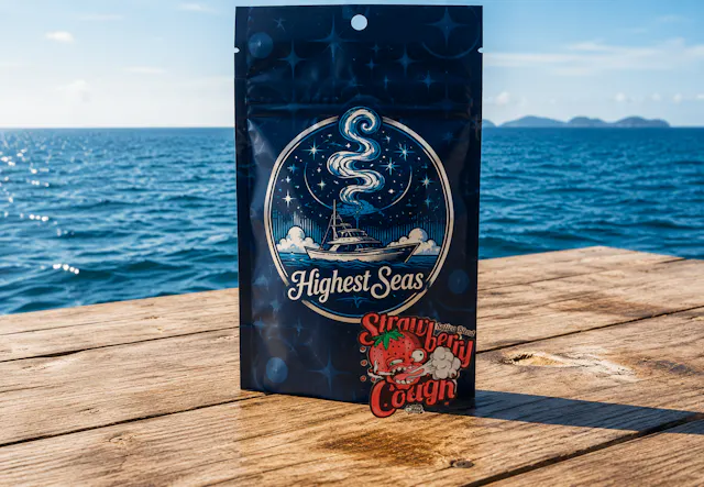 Highest Seas Distillate Disposable Strawberry Cough 1g (sativa, disposables)