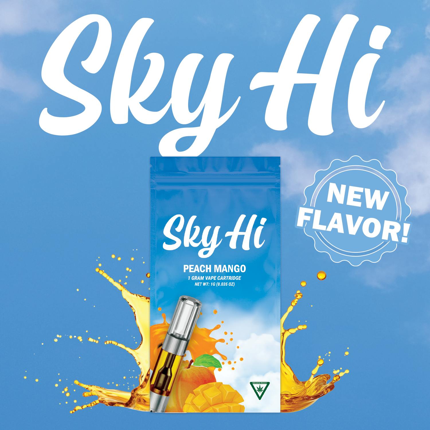 SKY-HI - 1g Cart - Peach Mango