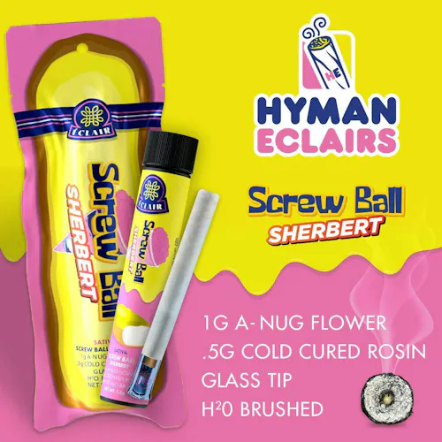 Hyman – 1.5g Rosin Infused Eclair – Screw Ball Sherbet-1