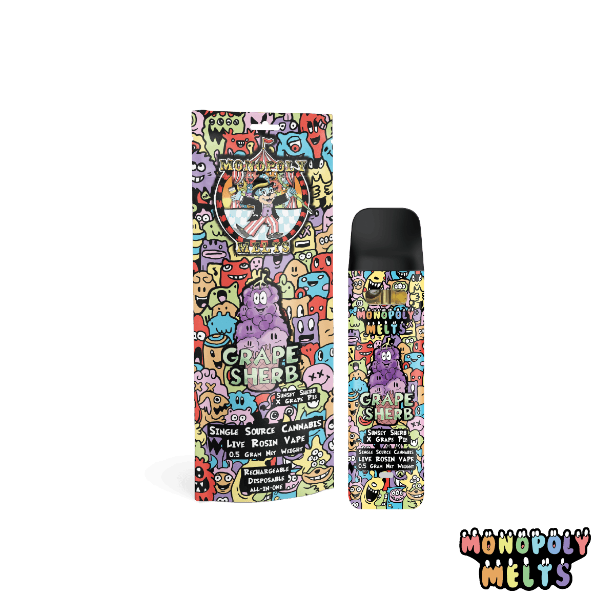 Monopoly Melts Monopoly Melts Live Rosin Disposable | Zquishee