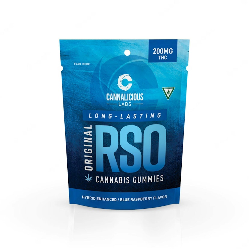 Cannalicious - RSO Blue Raspberry Gummies 200mg