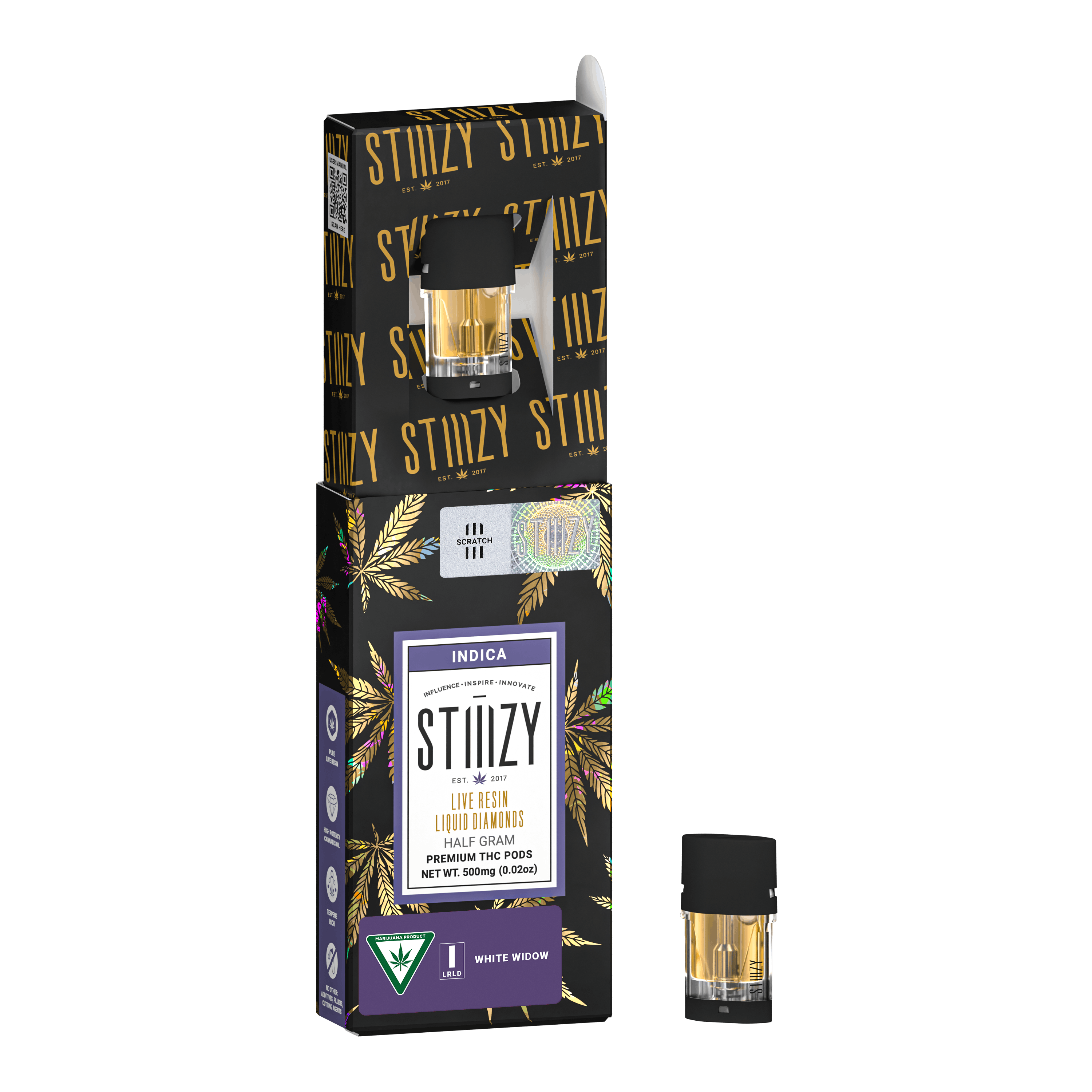 White Widow Live Resin Liquid Diamonds Pod | 0.5g