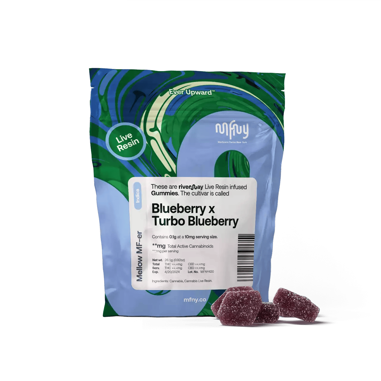 MFNY | Blueberry x Turbo Blueberry | Live Resin | 100mg | 10ct