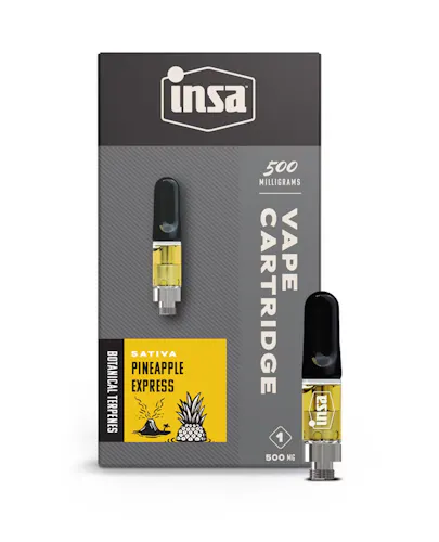 INSA Pineapple Express Distillate Vape Cartridge 1000mg-active