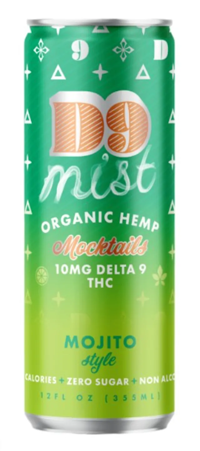 D9 Mist Beverage Mojito 12oz/10mg (hybrid, drinks, 0.28g)