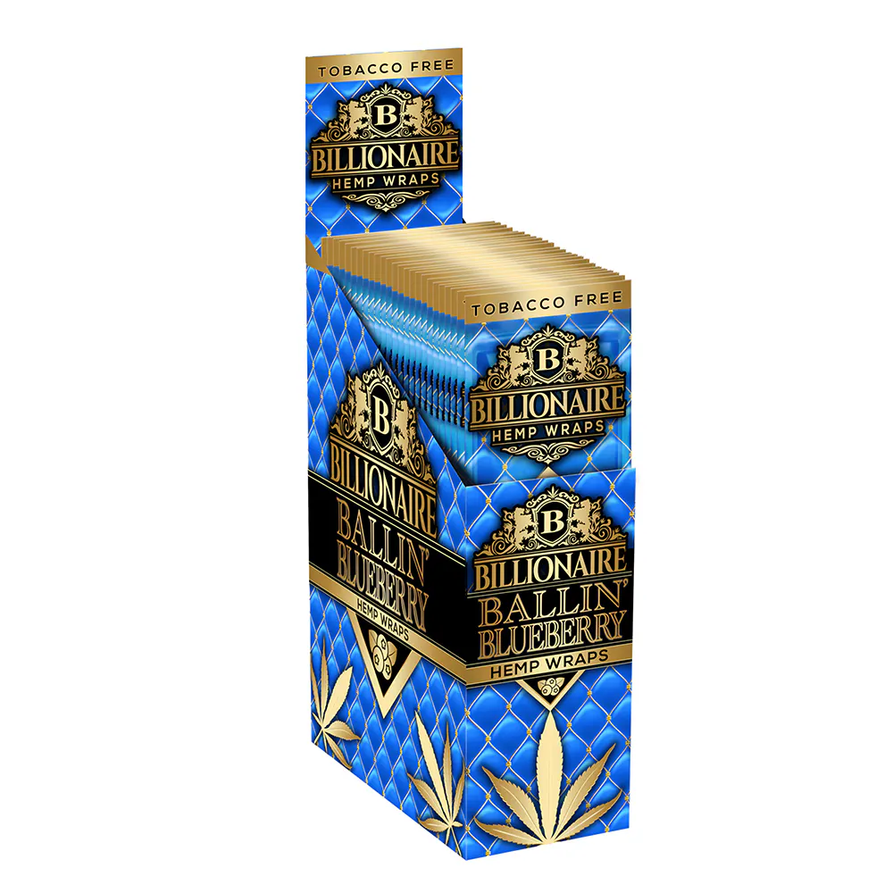 Product Billionaire - Ballin' Blueberry - Hemp Wrap - 2pk