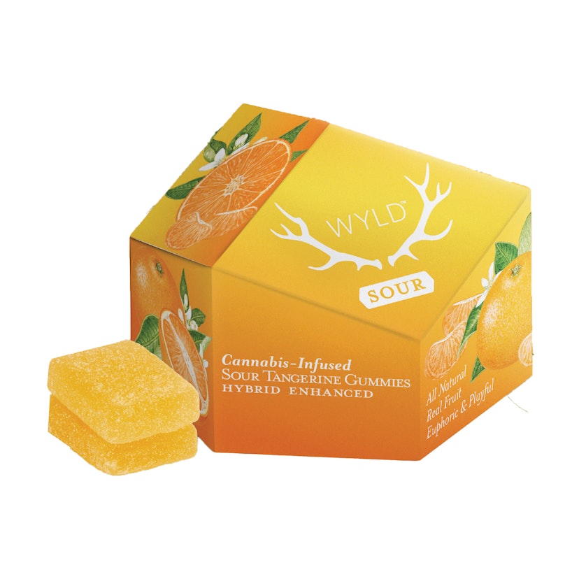 WYLD Edibles: Sour Tangerine Gummies (H) 100mg