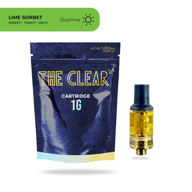 The Clear Cartridge Lime Sorbet 1g (sativa, cartridges)