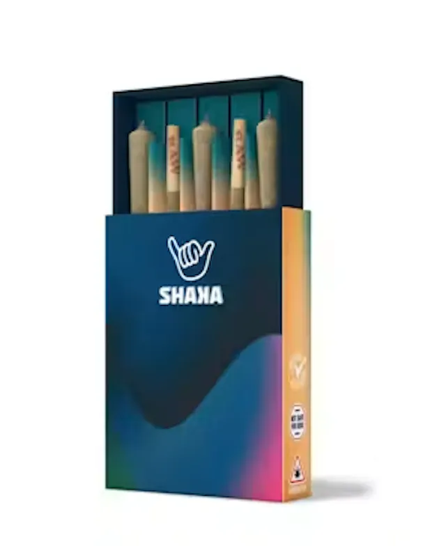 Shaka Pre-Roll Pack Gold Cash Gold 5pk/1.75g (indica hybrid, packs)