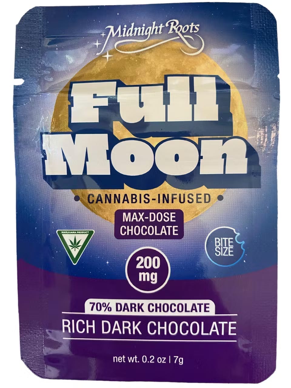 Midnight Roots | Rich Dark Chocolate Full Moon 200mg | Edibles | The ...