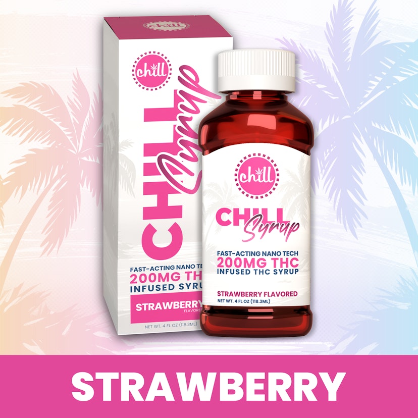 Chill Medicated - Strawberry 200mg THC Syrup