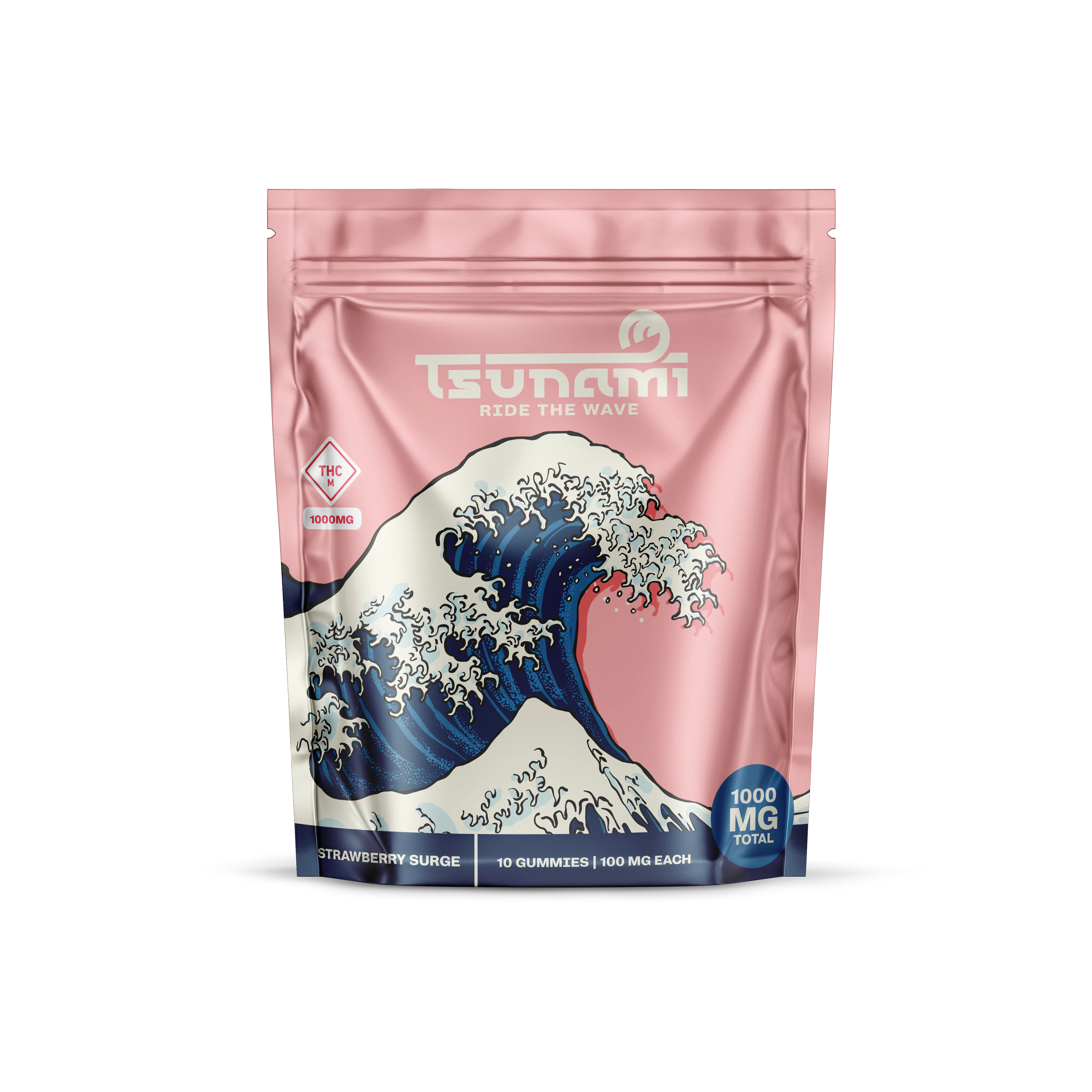 Tsunami Gummies | Strawberry Surge | 1000mg | 10pk | Proper