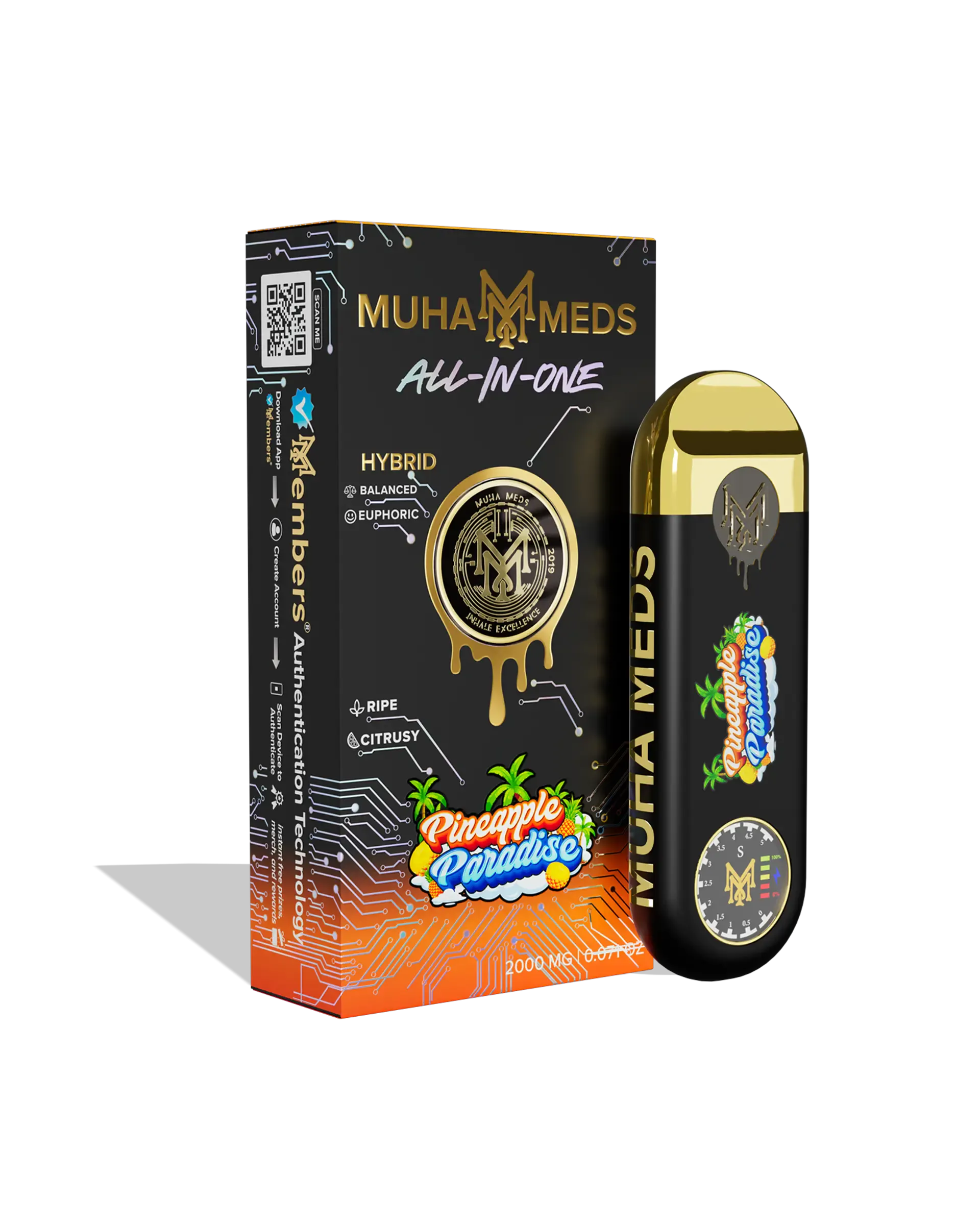 Muha Meds | Pineapple Paradise Disposable | Kalkaska, MI