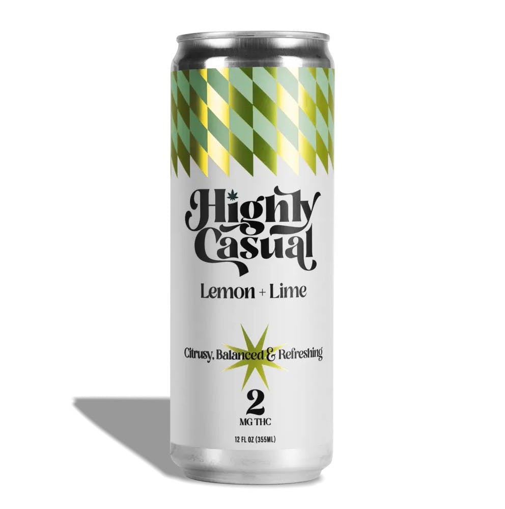 Product: HIGHLY CASUAL | LEMON + LIME | SELTZER | 2MG