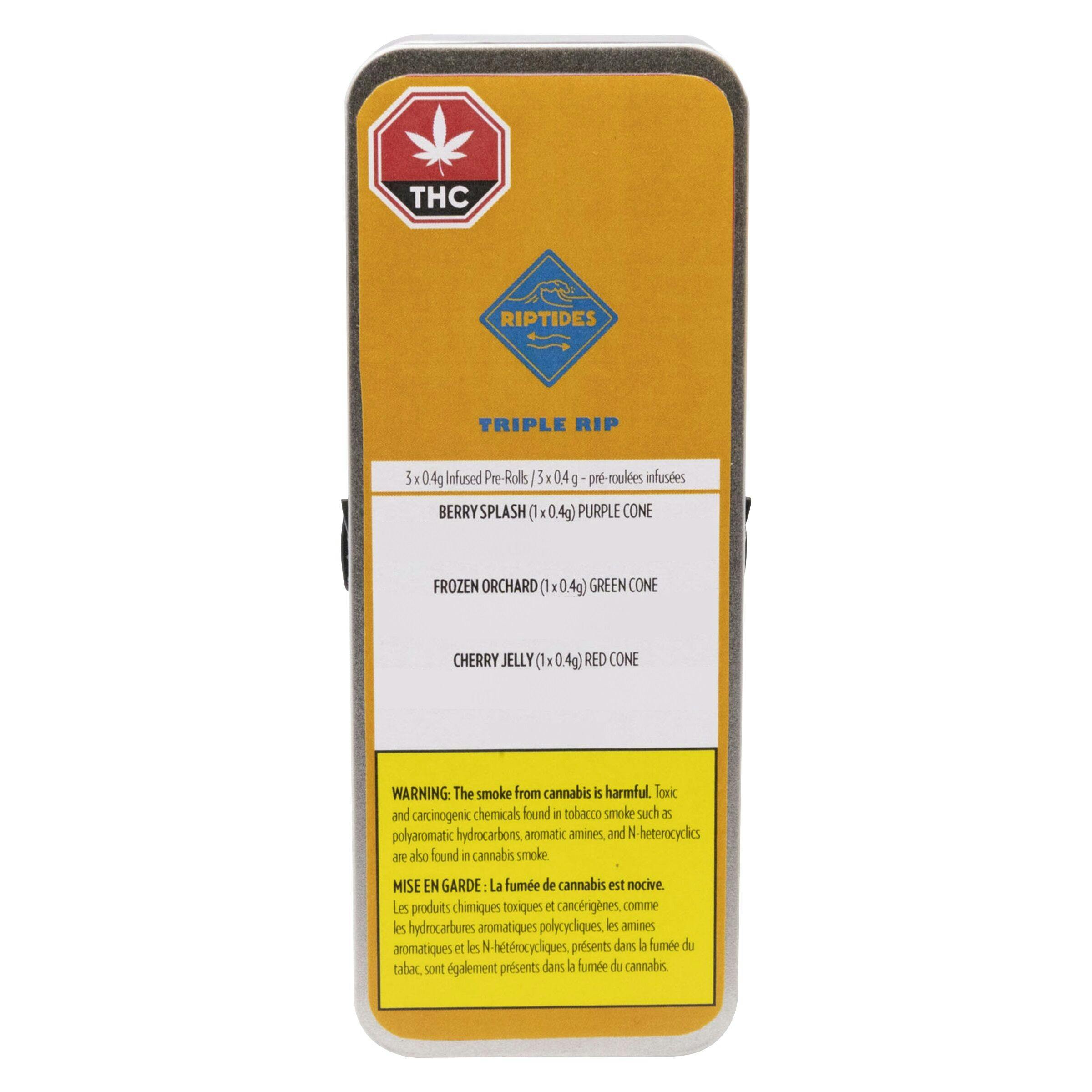 Riptides - triple rip infused pre-roll - 3x0. 4g